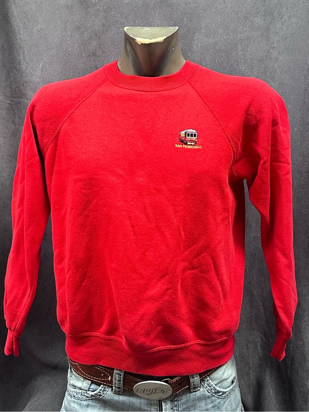 Vintage San Francisco Raglan Sweatshirt California Bassett Walker XL